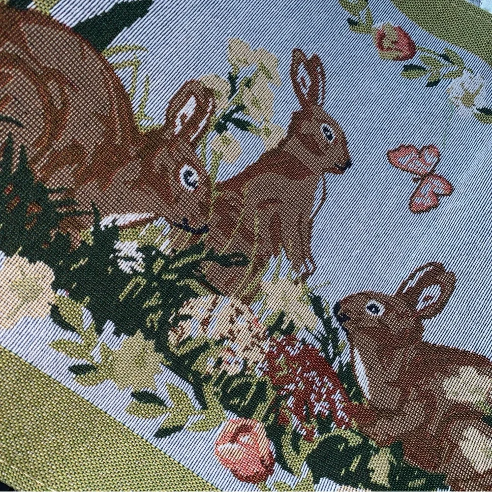 Easter Bunny‎ Bunnies Floral Tapestry Table Runner New